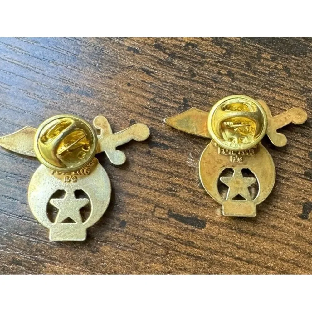 Shriners Hillah 100 Year Anniversary Lapel Pin‎ 2008 Set of 2